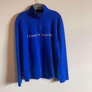 Men’s L Tommy Hilfiger Royal Blue Quarter-Zip